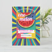 Invitation Fête au melon Pop Art (Debout devant)
