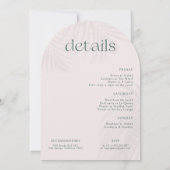 Invitation Fête au Paradis | Week-end de Bachelorette moderne (Dos)