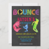 Invitation Fête au parc de trampolines (Devant)