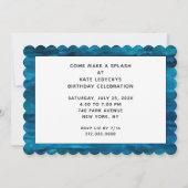 Invitation Fête au Piscine (Dos)