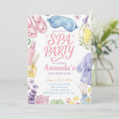 Invitation Fête au Spa Anniversaire Spa (Debout devant)