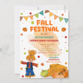 Invitation Fête automne modifiable (Devant)