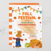 Invitation Fête automne modifiable (Devant / Derrière)