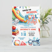 Invitation Fête autour de la piscine pour la rentrée (Debout devant)