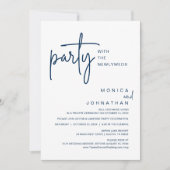 Invitation Fête Avec Les Nouveaux Mariés, Dîner Mariage (Devant)