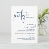 Invitation Fête Avec Les Nouveaux Mariés, Dîner Mariage (Debout devant)