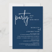 Invitation Fête Avec Les Nouveaux Mariés, Dîner Mariage (Devant)