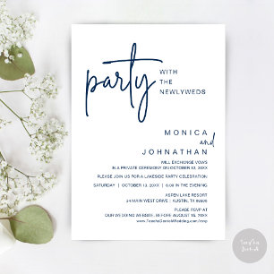 Invitation Fête Avec Les Nouveaux Mariés, Dîner Mariage