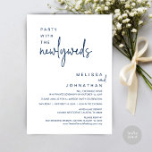 Invitation Fête Avec Les Nouveaux Mariés, Dîner Mariage