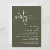 Invitation Fête Avec Les Nouveaux Mariés, Dîner Mariage (Devant)