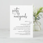 Invitation Fête Avec Les Nouveaux Mariés, Dîner Mariage (Debout devant)