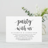 Invitation Fête avec nous, dîner de mariage en elopement dans (Debout devant)