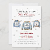 Invitation fête avec nous la soirée pull de noël moche (Devant)