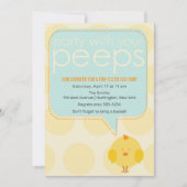 Invitation Fête avec tes potes Lapin de Pâques Mignon (Devant)