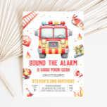 Invitation Fête Baby Shower Camion de Pompiers Sonne l'Alarme<br><div class="desc">Épatez vos invités avec cette adorable invitation d'anniversaire Camion de Pompiers,  parfaite pour donner le ton de votre journée spéciale ! Facilement personnalisable et livrée numériquement,  c'est un moyen sans tracas d'impressionner tout le monde sur votre liste d'invités.

1187D C</div>