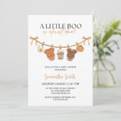 Invitation Fête Baby shower Halloween (Debout devant)
