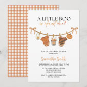 Invitation Fête Baby shower Halloween (Devant / Derrière)
