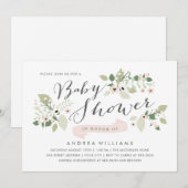 Invitation Fête Baby Shower Meadow Blooms (Devant / Derrière)