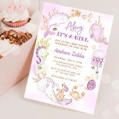 Invitation Fête Baby Shower Sous l'océan Bleu Ohé C'est une f