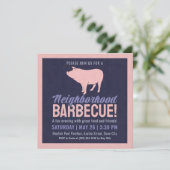 Invitation Fête Barbecue de quartier (Debout devant)