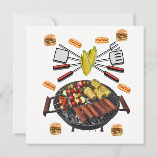 Invitation Fête Barbecue Invitation (Devant)
