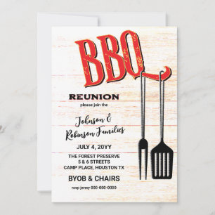 Invitation Fête BBQ