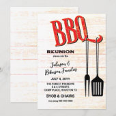 Invitation Fête BBQ (Devant / Derrière)