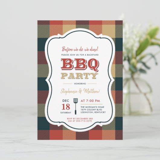 Invitation Fête BBQ (Debout devant)