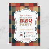 Invitation Fête BBQ (Devant / Derrière)