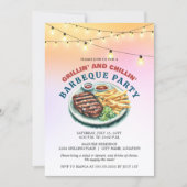 Invitation Fête BBQ (Devant)