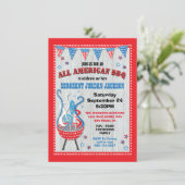 Invitation Fête BBQ américain (Debout devant)
