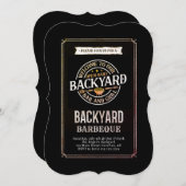 Invitation Fête BBQ dans le jardin (Devant / Derrière)