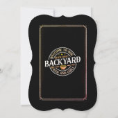 Invitation Fête BBQ dans le jardin (Dos)