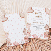 Invitation Fête Bébé Cookie Rose