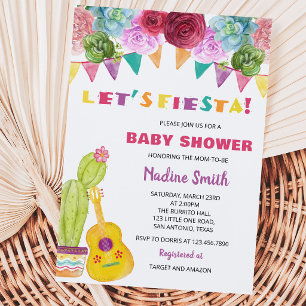 Invitation Fête Bébé Fiesta