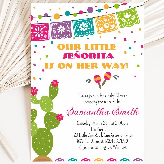 Invitation Fête Bébé Fiesta