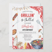 Invitation Fête bébé Grillin & Chillin Barbecue de jardin (Devant)