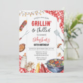 Invitation Fête bébé Grillin & Chillin Barbecue de jardin (Debout devant)