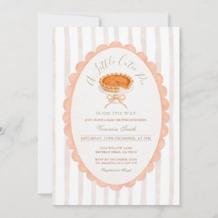Invitation Fête bébé Moderne Rayures Un Petit Bout de Chou à