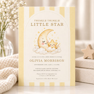 Invitation Fête Bébé Scintille Scintille Petite Étoile