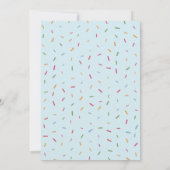 Invitation Fête bébé Sprinkles Bébé Coloré (Dos)