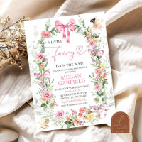 Fête bébé thème fée florale printanière colorée av
