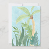 Invitation Fête bébé Tiranosaurios Rex Dino amusant (Dos)