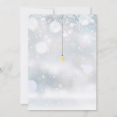 Invitation Fête bébé Twinkle Twinkle Little Star Hiver (Dos)