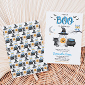 Invitation Fête Bébé Un Petit Boo Bleu