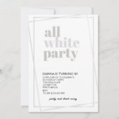 Invitation Fête Blanche, Fête Blanche, Attire Officielle, (Devant)