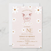 Invitation Fête blanche moderne Petit Chien 1er Anniversaire (Devant)