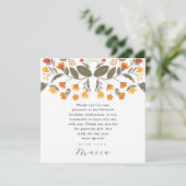 Invitation Fête bleue colorée 15e anniversaire Merci (Debout devant)