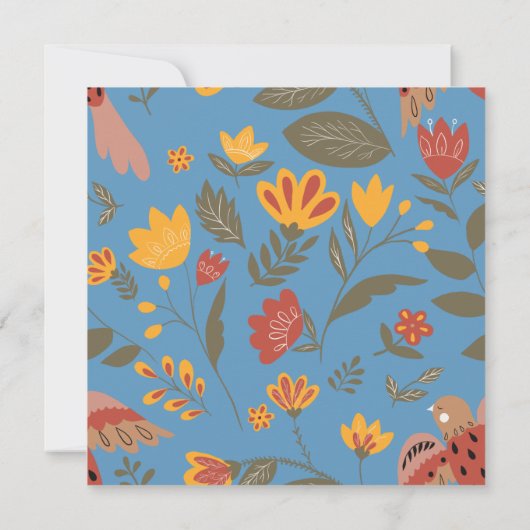 Invitation Fête bleue colorée 15e anniversaire Merci (Dos)