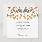 Invitation Fête bleue colorée 15e anniversaire Merci (Devant)